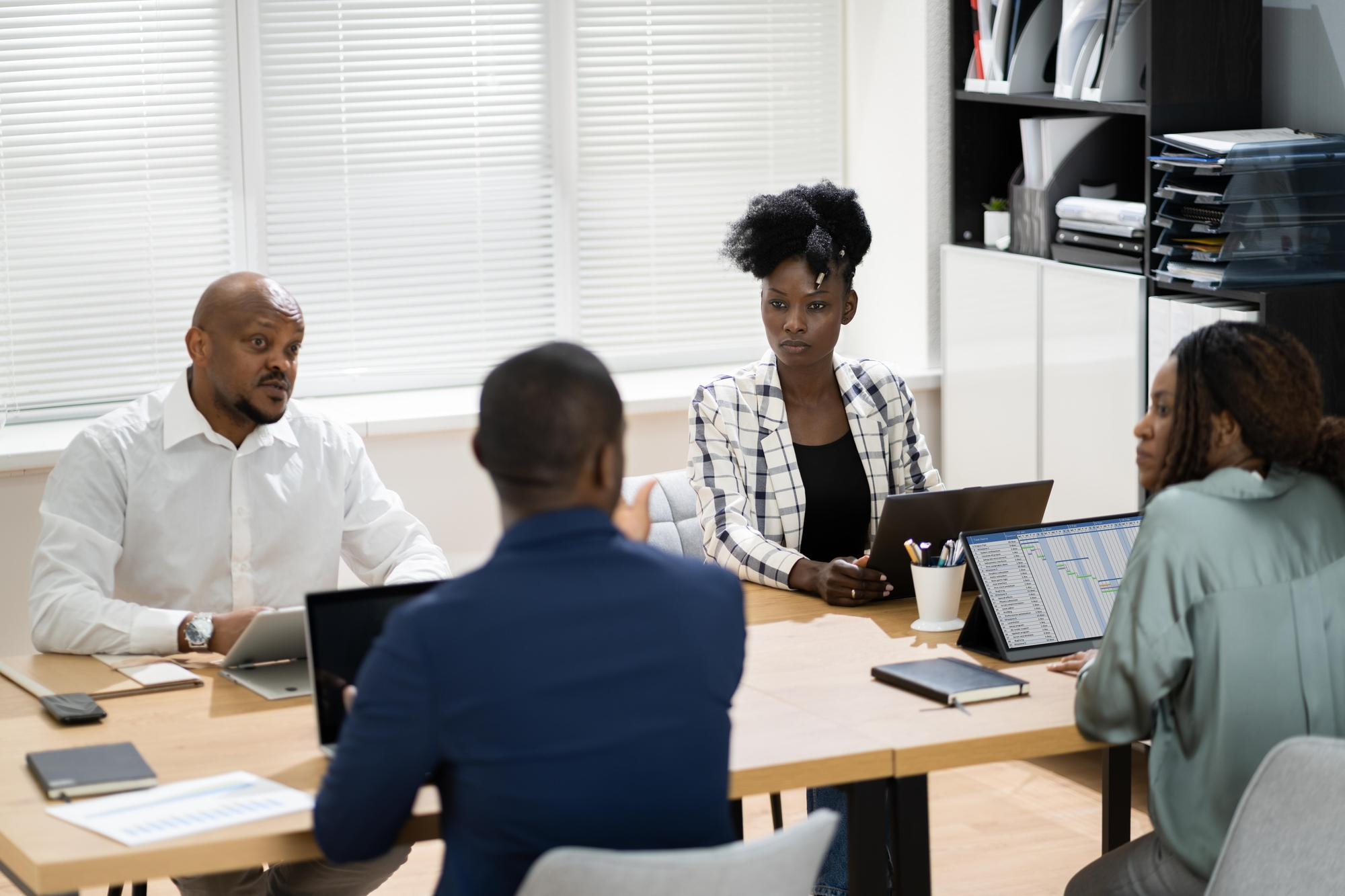 Blockchain development team working on decentralized solutions