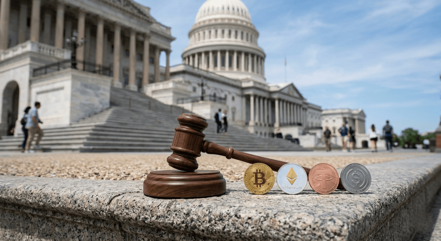 CLARITY Act 2026 Senate markup crypto regulation Capitol gavel